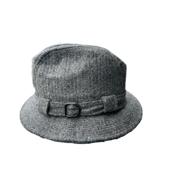 STETSON WOOL FEDORA GREY HAT SIZE 6 7/8